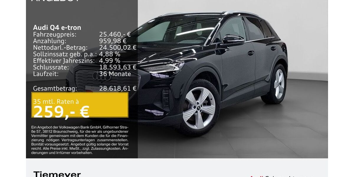 Audi Q4 e-tron 49.298 km 25.460 &euro; Bochum 44809