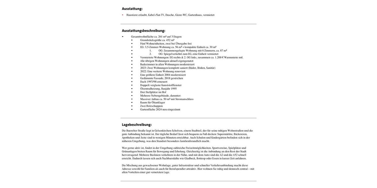 Mehrfamilienhaus, Wohnhaus Gelsenkirchen Gelsenkirchen-Nord - 1 Zimmer, 261 m&sup2;, 351.500&euro; | Angebot:26006286