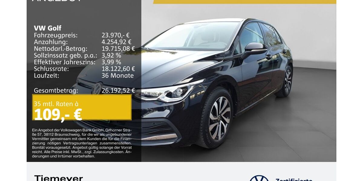 VW Golf 22.083 km 23.350 &euro; Bochum 44892