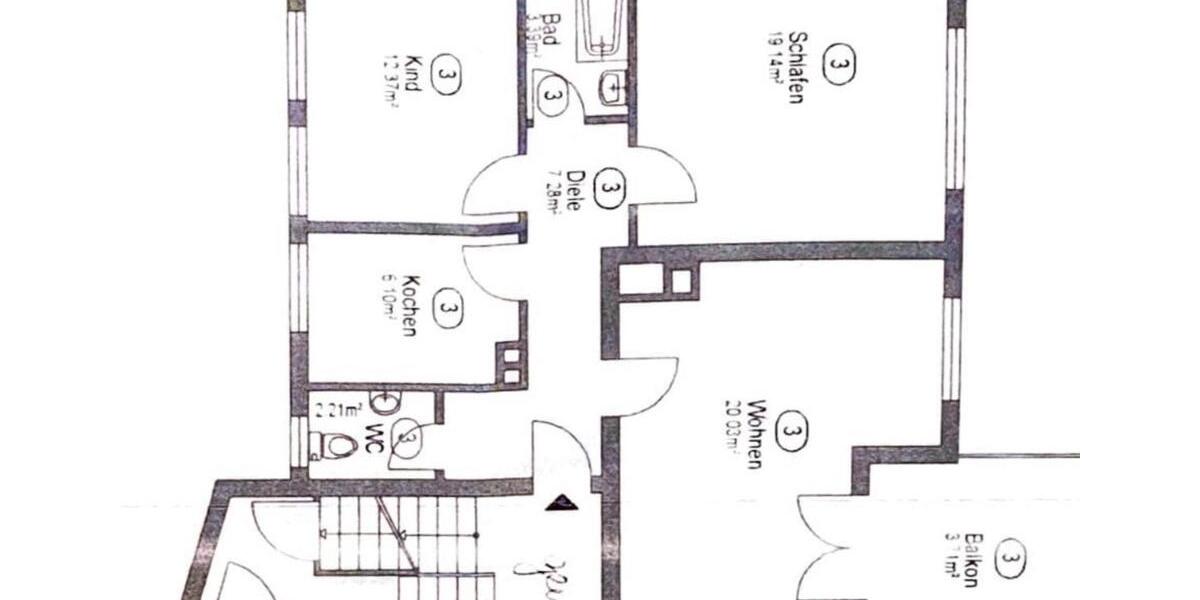 3,5-Zimmer-Wohnung mit Garten – ca. 75 m² 3 zimmer