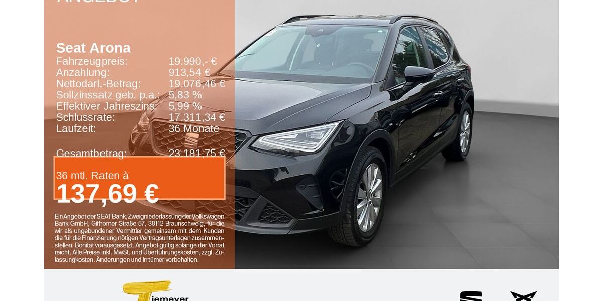 Seat Arona 23.741 km 19.990 &euro; Recklinghausen 45663