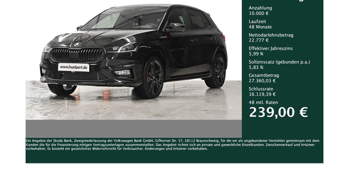 Skoda Fabia 4.990 km 31.145 &euro; Dortmund 44269