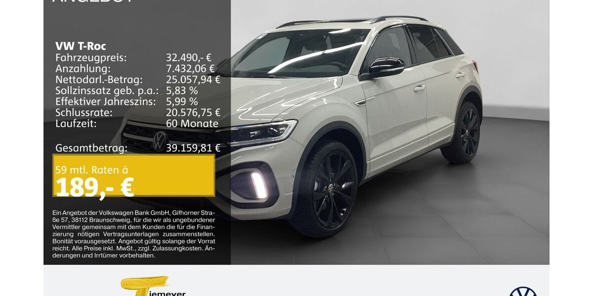 VW T-Roc 4.999 km 32.490 &euro; Herne 44653