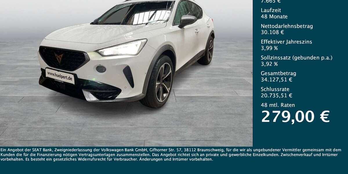 Cupra Formentor 29.234 km 25.880 &euro; Dortmund 44269