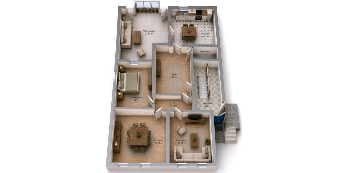 Doppelhaushälfte Herten - 9 Zimmer, 204 m&sup2;, 449.000&euro; | Angebot:26364836