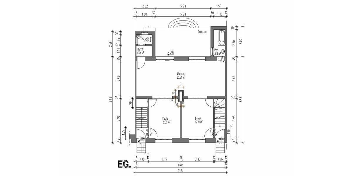 Reihenhaus Gelsenkirchen Resse - 7.5 Zimmer, 155 m&sup2;, 310.000&euro; | Angebot:27163801
