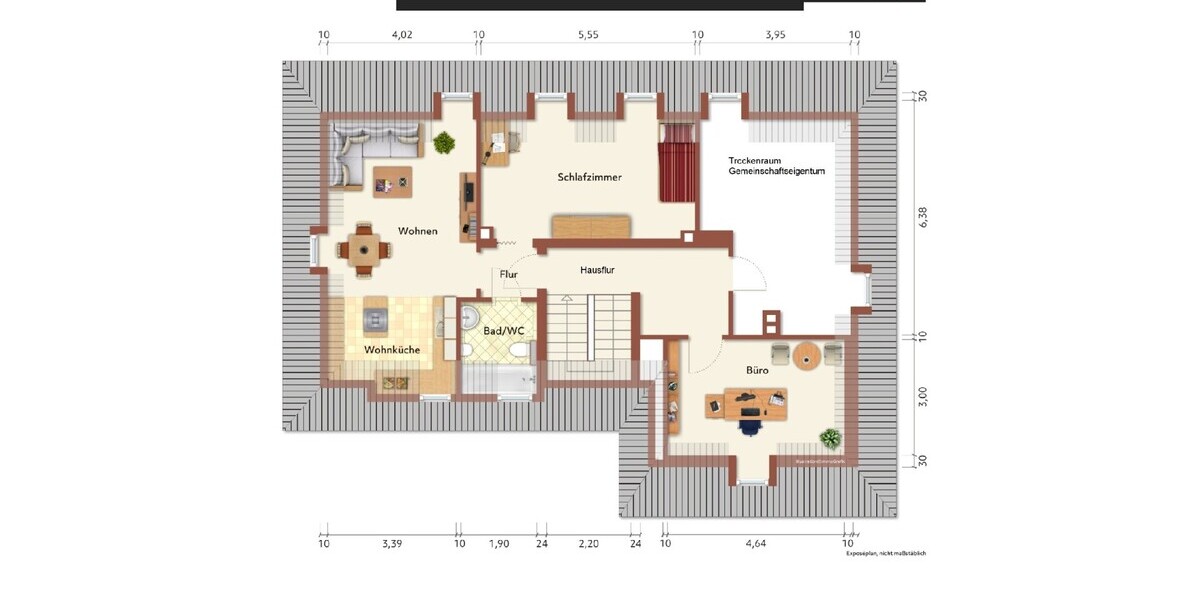 Klein aber Oho - Eigentumswohnung mit separater Nutzfläche 2 zimmer