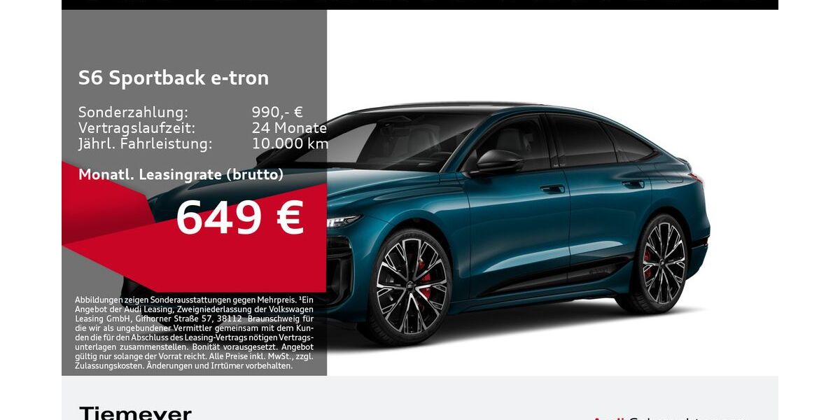 Audi S6 e-tron 19.025 km 82.920 &euro; Gelsenkirchen 45894