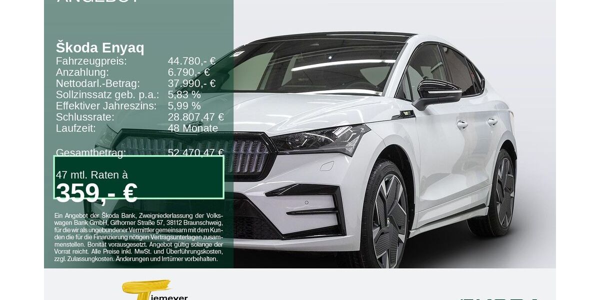 Skoda Enyaq 14.801 km 44.460 &euro; Bochum 44809