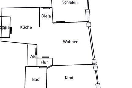 Schöne 3-Zimmer Wohnung mit einem schicken Grundriss 3 zimmer