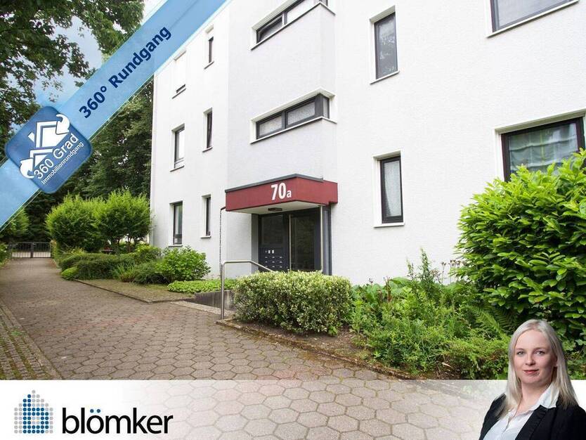 Blömker! Attraktive 3,5-Raum Wohnung mit zwei Balkonen und Garage!