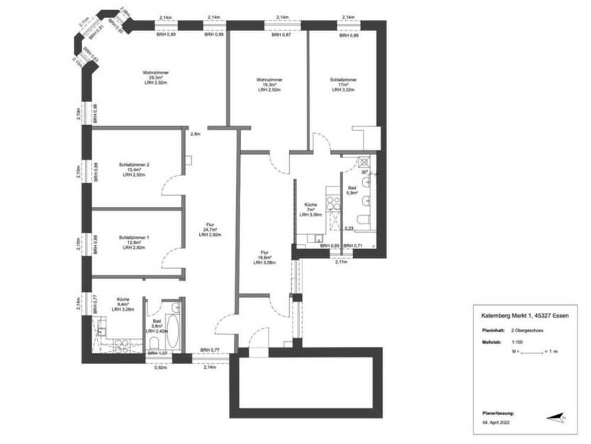 Bezaubernde und frisch modernisierte 3-Zimmer-AltbauWohnung mit Tageslichtbad