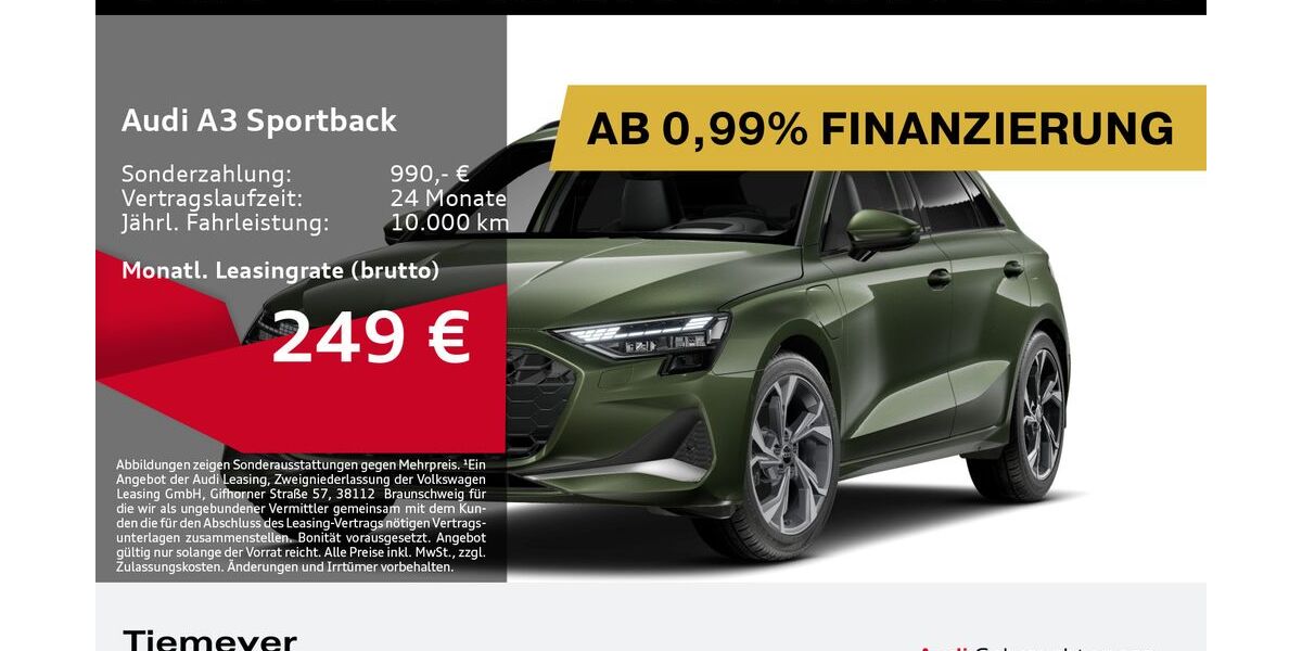 Audi A3 6.409 km 36.780 &euro; Gelsenkirchen 45894