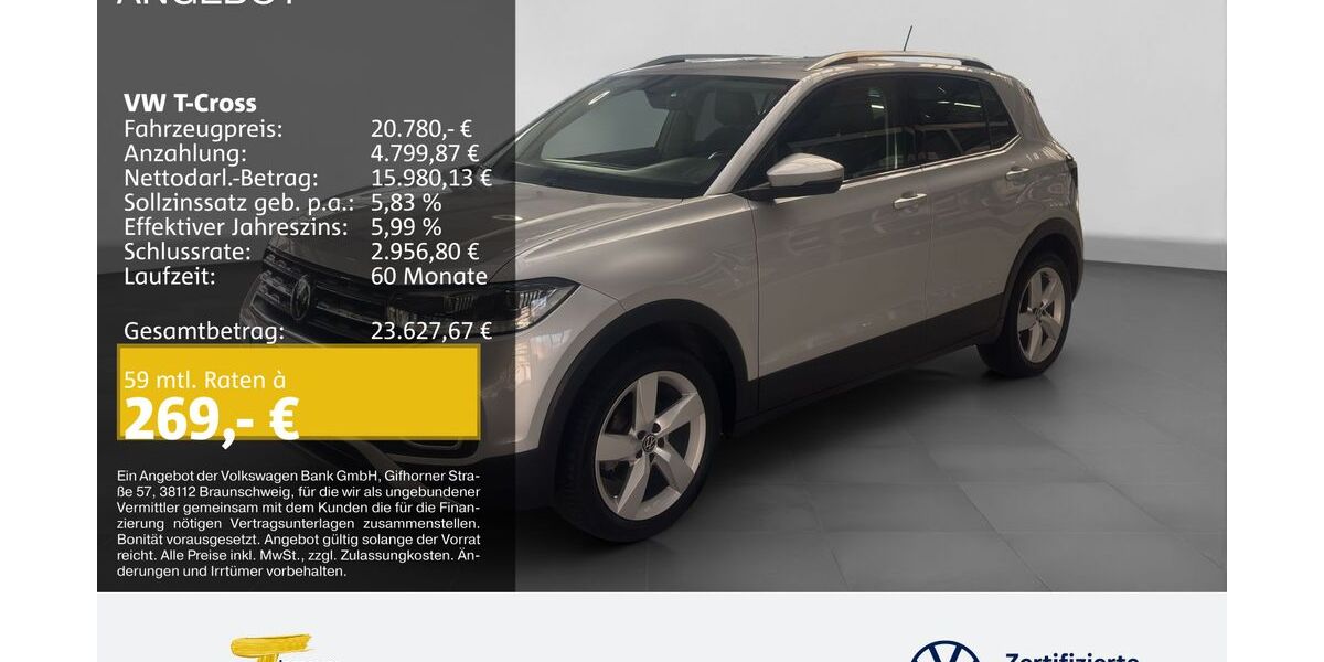 VW T-Cross 29.279 km 19.370 &euro; Gelsenkirchen 45888