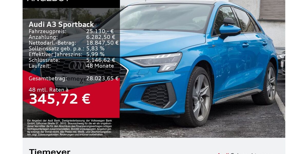 Audi A3 52.429 km 23.980 &euro; Gelsenkirchen 45894