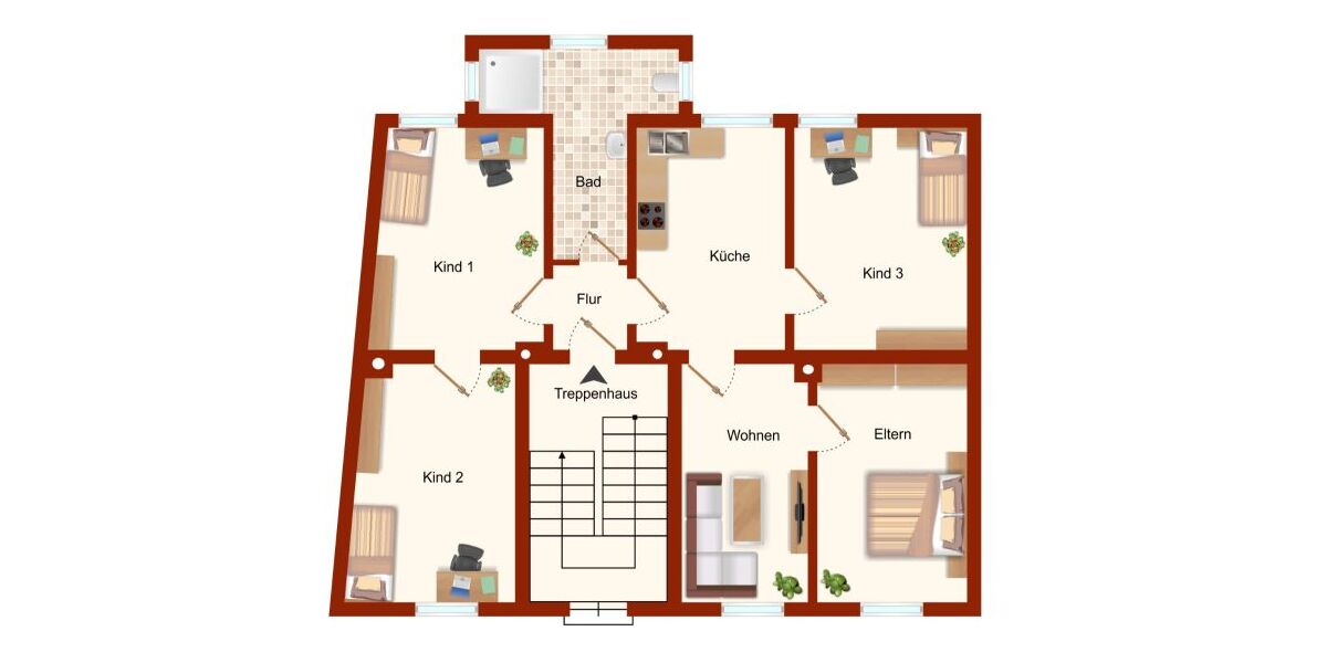 Provisionsfrei* Große 4-Zi-Wo, Gelsk Heßler, bezugsfrei, Erdgeschoß 4 zimmer