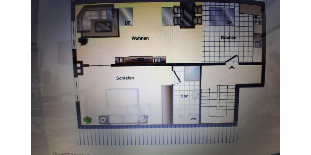 Sonnige zwei Zimmer Dachgeschoßwohnung 2 zimmer