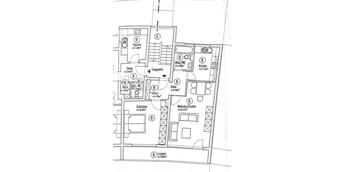 Etagenwohnung Wuppertal Gemarkung Elberfeld - 2 Zimmer, 61 m&sup2;, 141.000&euro; | Angebot:26962787