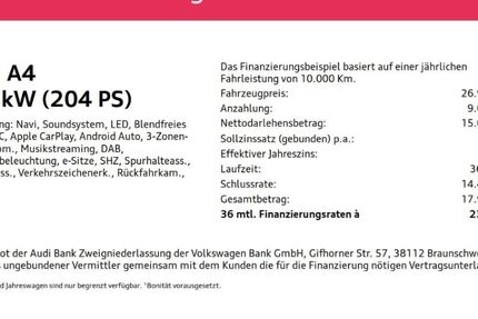 Audi A4 58.401 km 26.950 &euro; Wuppertal 42109
