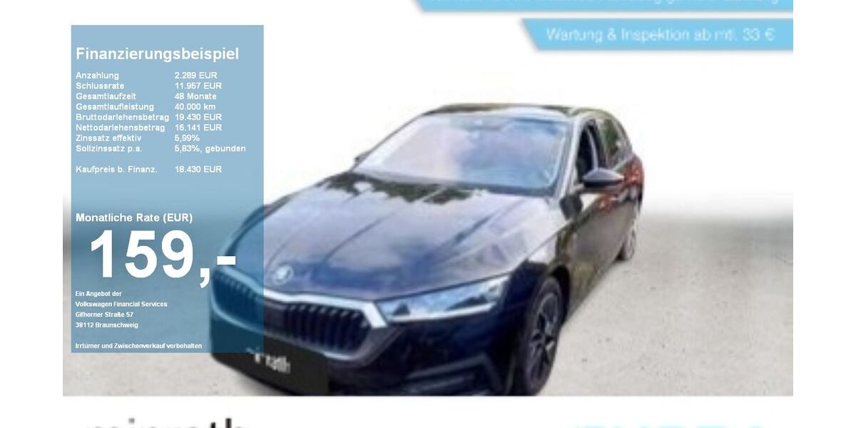 Skoda Octavia 123.617 km 17.930 &euro; Duisburg-Rheinhausen 47226