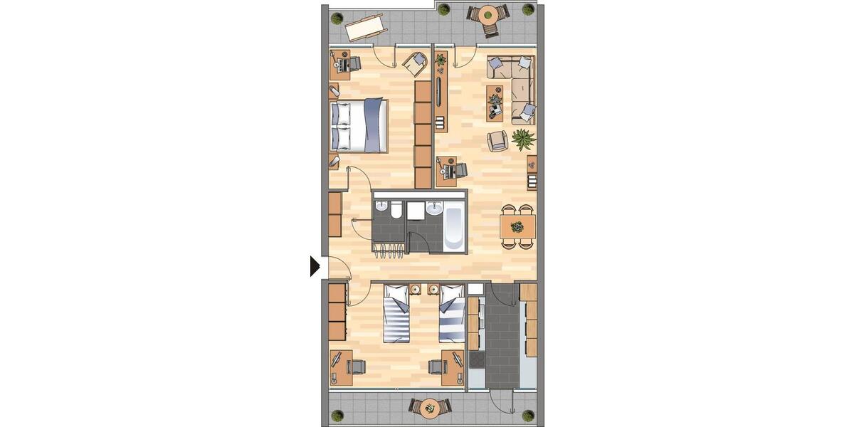 Etagenwohnung Oberhausen Alstaden - 3 Zimmer, 85 m&sup2;, 438&euro; | Angebot:26373571