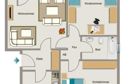 Demnächst frei! 3-Zimmer-Wohnung in Dortmund Brackel 3.5 zimmer