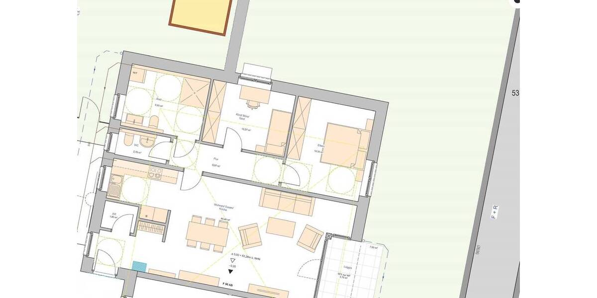Terrassenwohnung Dorsten Rhade - 3 Zimmer, 95 m&sup2;, 374.400&euro; | Angebot:24140642