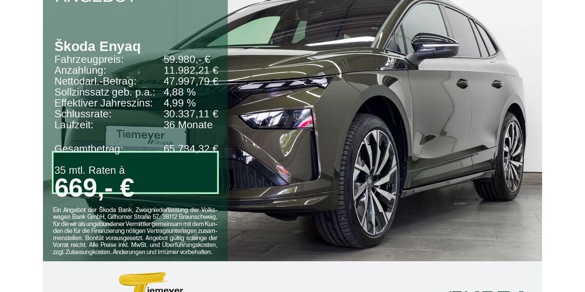 Skoda Enyaq 8.999 km 54.890 &euro; Bochum 44809