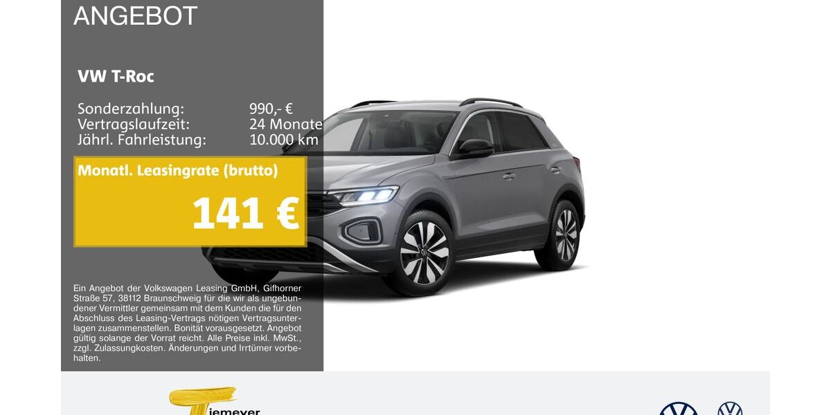 VW T-Roc 21.687 km 20.490 &euro; Castrop-Rauxel 44575