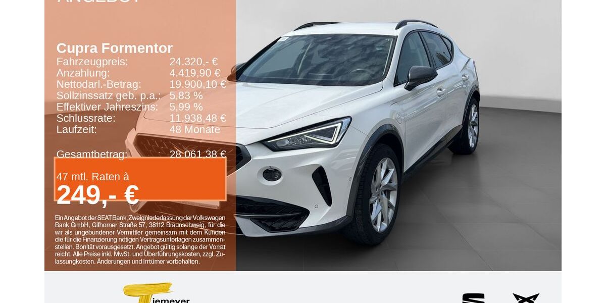 Cupra Formentor 21.325 km 23.890 &euro; Gelsenkirchen OT Beckhausen 45899