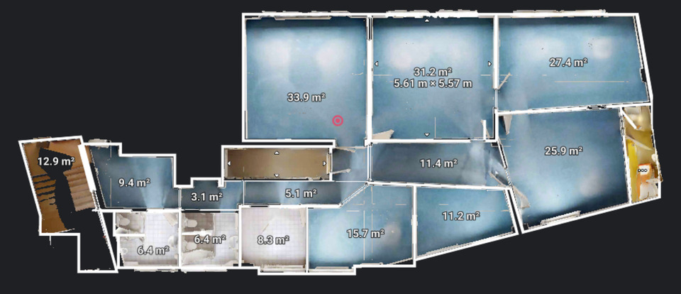 Büroeinheit mit 2 Büros - 31,20qm und 27,40qm - in Wuppertal Langerfeld zimmer