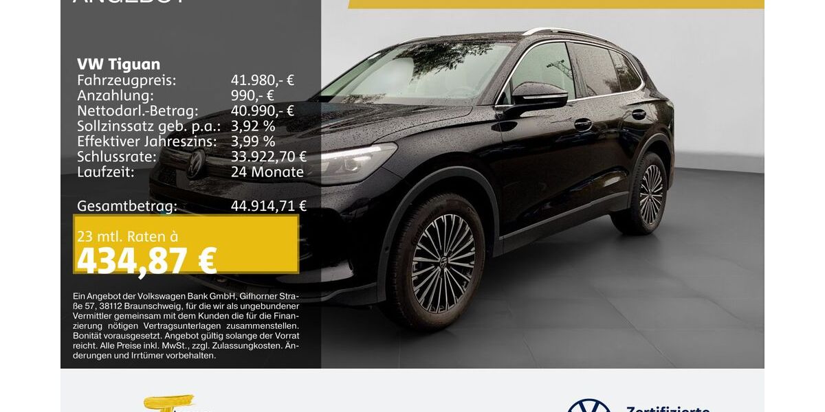 VW Tiguan 23.213 km 41.980 &euro; Castrop-Rauxel 44575
