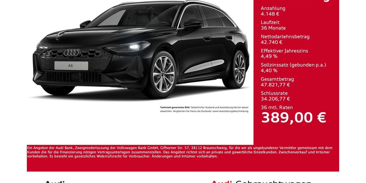 Audi A5 16.621 km 45.911 € Dortmund 44143