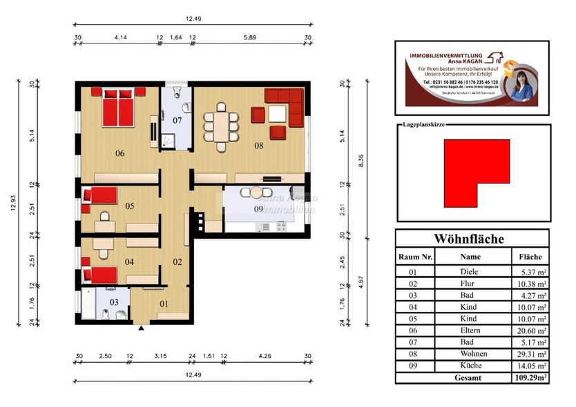 4- Zimmerwohnung mit Potenzial in Dortmund-Wellinghofen