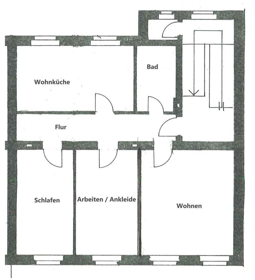 Moderne Altbauwohnung in traumhafter Lage von Ratingen-Mitte zimmer