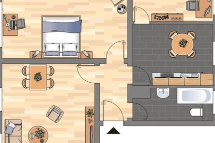 Wohnung Duisburg Beeck - 3 Zimmer, 69 m&sup2;, 519&euro; | Angebot:26385396