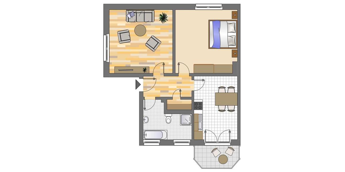 Etagenwohnung Dortmund Gartenstadt - 2 Zimmer, 67 m&sup2;, 553&euro; | Angebot:26237812