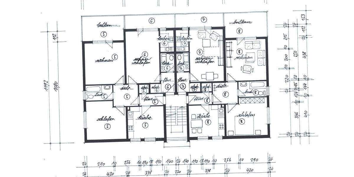 Etagenwohnung Oberhausen Styrum - 2 Zimmer, 63 m&sup2;, 130.000&euro; | Angebot:25339074