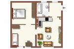 Etagenwohnung Duisburg Huckingen - 2 Zimmer, 65 m&sup2;, 579&euro; | Angebot:25570073