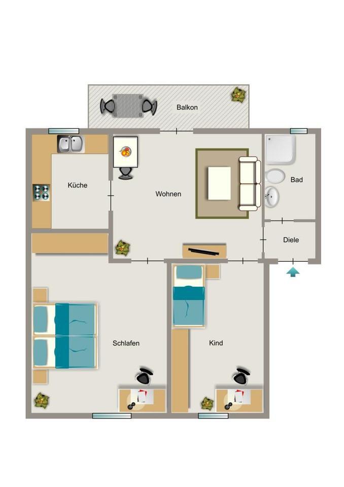 Wohlfühlen bei VIVAWEST - Ihr Bodenbelag ist schon da zimmer