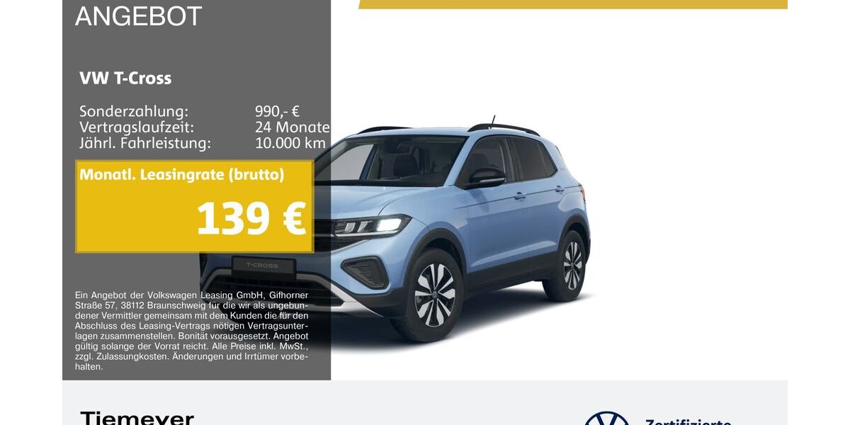 VW T-Cross 5.864 km 20.610 &euro; Bochum 44892