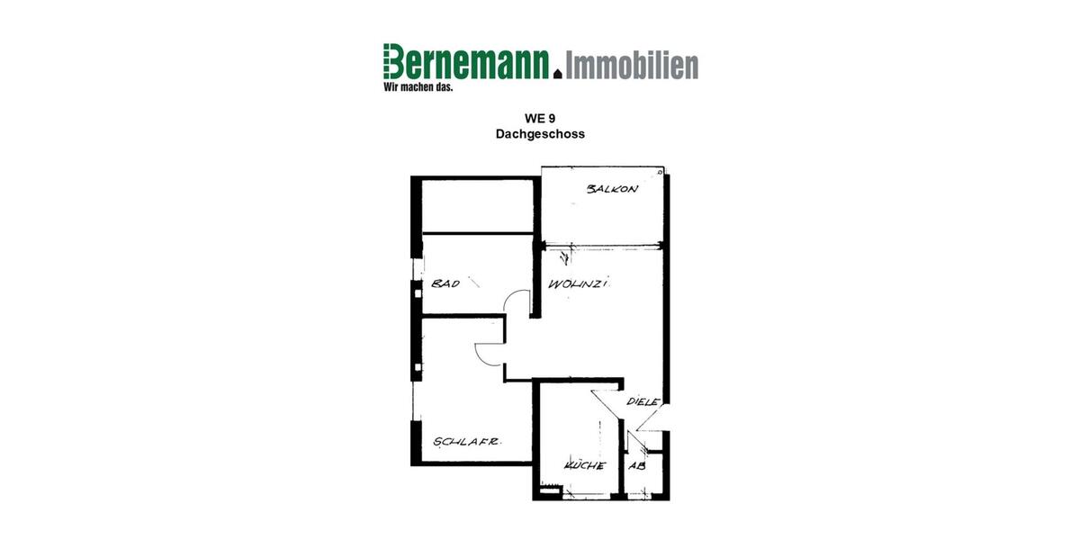 Kernsanierte 2-Zimmer Wohnung m. Loggia und neuem Badezimmer 2 zimmer