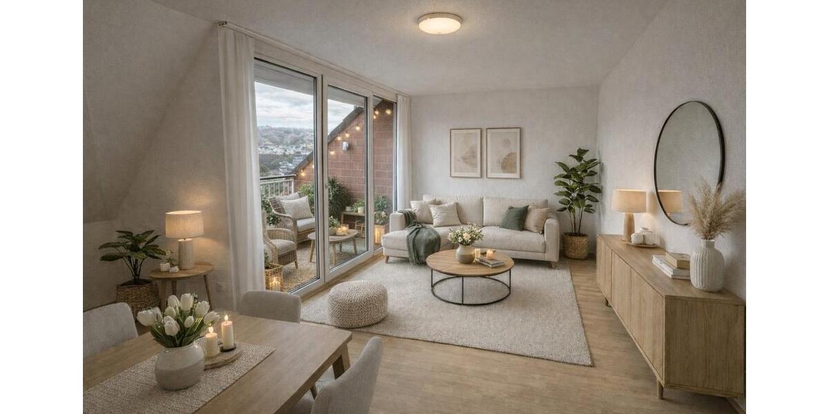 Helle Dachgeschosswohnung mit schönem Balkon in guter Lage 2 zimmer