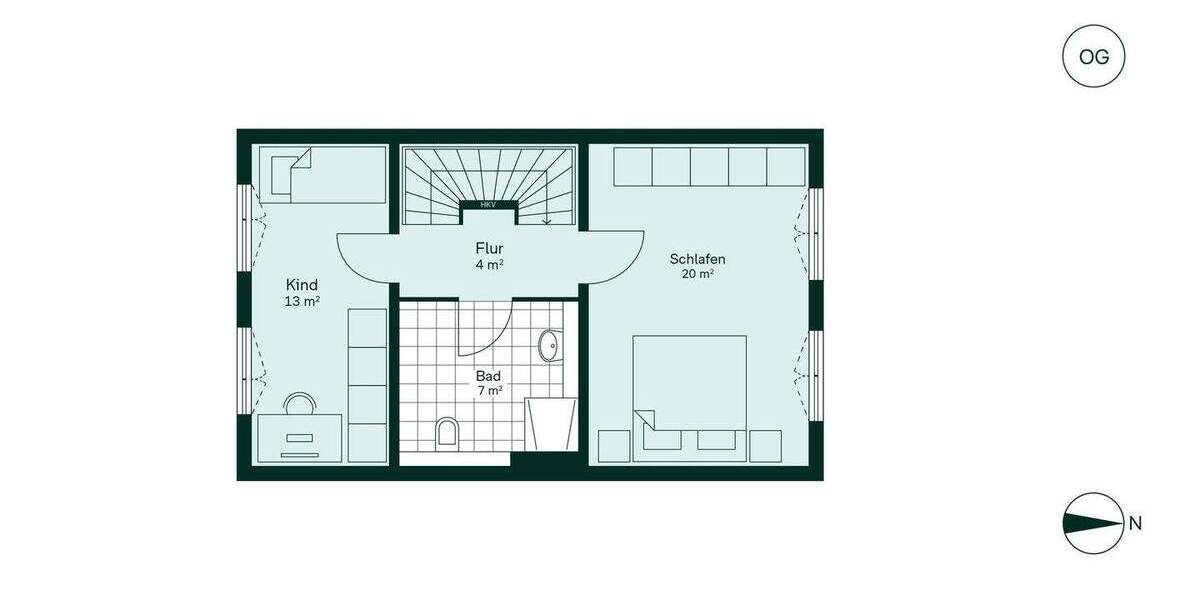 Reihenmittelhaus mit Dachterrasse, Dachstudio und Garage 4 zimmer