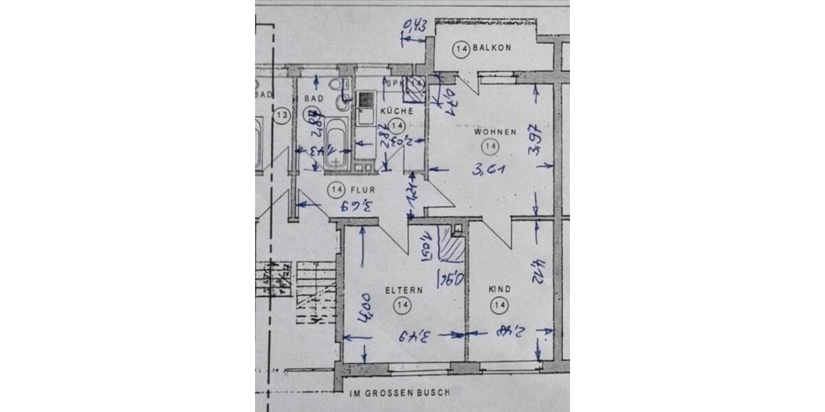 Hochparterre Bochum Bochum-Südwest - 3 Zimmer, 54 m&sup2;, 155.000&euro; | Angebot:27425716