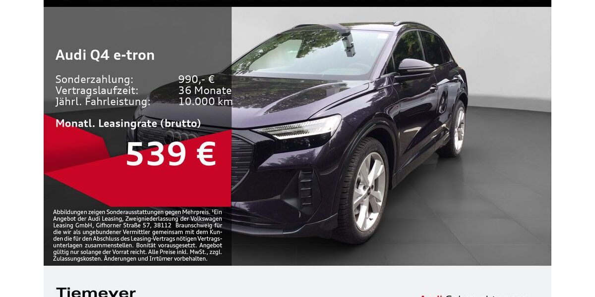 Audi Q4 e-tron 3.345 km 45.480 &euro; Gelsenkirchen 45894