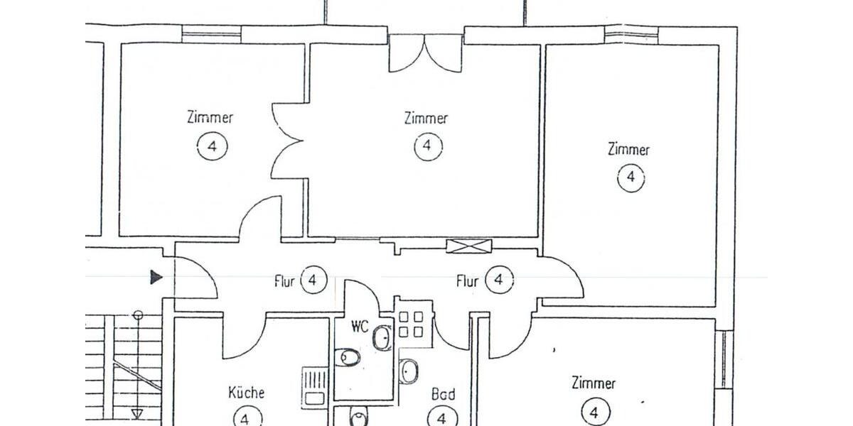 Etagenwohnung Marl - 6 Zimmer, 129 m&sup2;, 239.000&euro; | Angebot:25842501