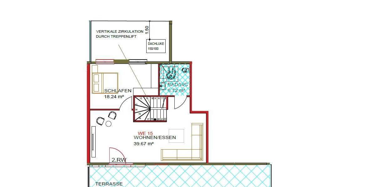 Etagenwohnung Oberhausen Altstadt-Süd - 2 Zimmer, 115 m&sup2;, 1.285&euro; | Angebot:26029693