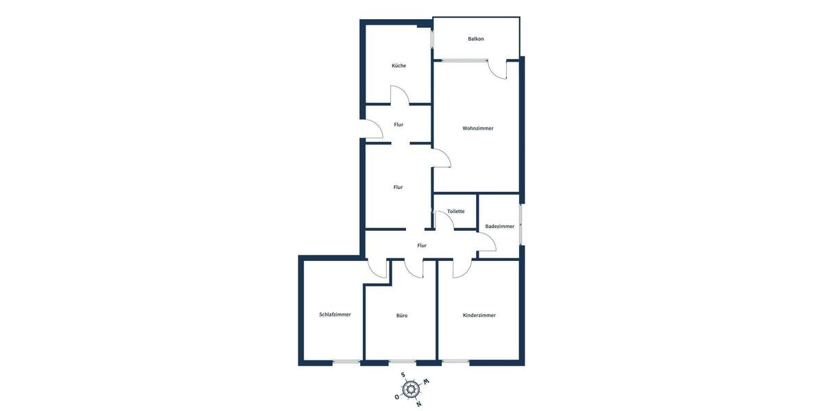 Etagenwohnung Bochum Wiemelhausen - 4 Zimmer, 96 m&sup2;, 269.000&euro; | Angebot:25388813
