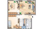 Erdgeschoßwohnung Recklinghausen Grullbad - 3.5 Zimmer, 59 m&sup2;, 261&euro; | Angebot:26385393